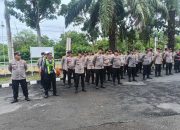 Polres Palas Gelar Pengamanan Konstatering Perkara Perdata Antara PTPN IV Dengan Koperasi Tani Sinar Fajar di PN Sibuhuan