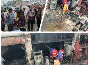 Kebakaran Landa Pekan Dolok Masihul,Dua Ruko dan Satu Kelenteng Nyaris Jadi Abu Gegara Lilin