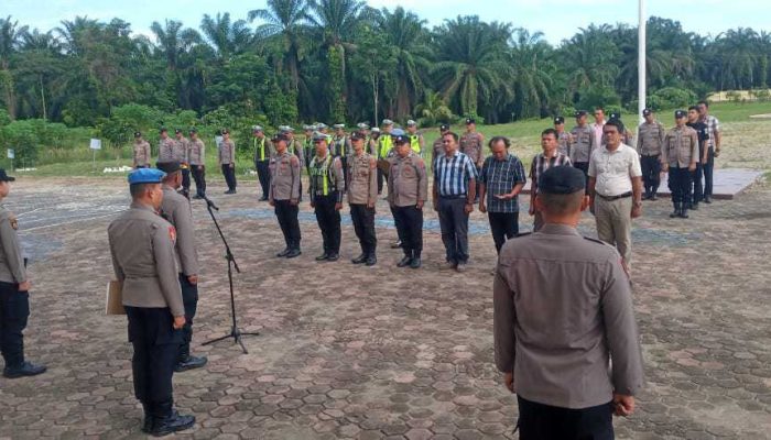 Pimpin Apel Pagi Sebelum Pelaksanaan Gatur Padat Pagi, Ini Kata Wakapolres Padang Lawas