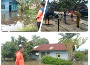 Diterpa Hujan Deras,Sebanyak 737 Rumah di Dua Kecamatan di Sergai Terendam Banjir