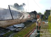 Empat Rumah di Medan Polonia Ludes Terbakar