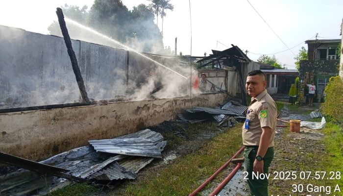 Empat Rumah di Medan Polonia Ludes Terbakar