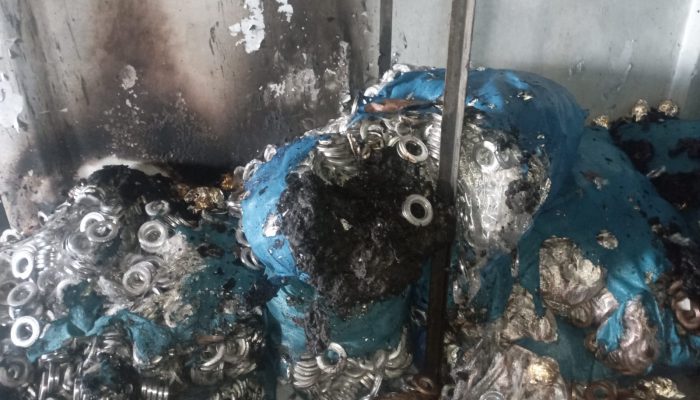Gudang Tekstil di Kesawan Medan Hangus Terbakar