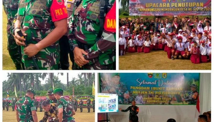 TMMD ke-126 Kodim 0204/DS Bantu Sejahterakan Warga Desa di Sergai, Resmi Ditutup Pangdam I/BB