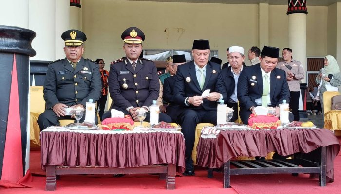 Polres Palas Ikuti Upacara Peringatan Hari Pahlawan Ke-80 Tahun 2025, Di Halaman Kantor Bupati Palas