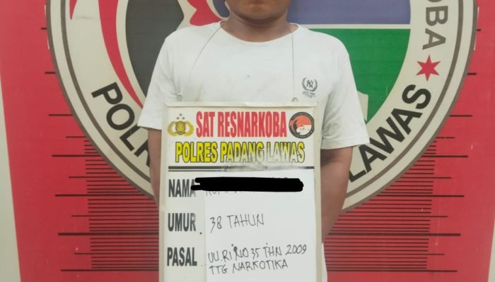 Satresnarkoba Polres Palas Tangkap Pria Pengedar Sabu di Pasar Sibuhuan