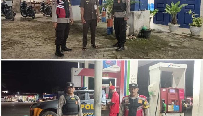 Menjaga Kamtibmas yang Aman dan Kondusif,Polsek Barumun Giat Patroli Blue Light