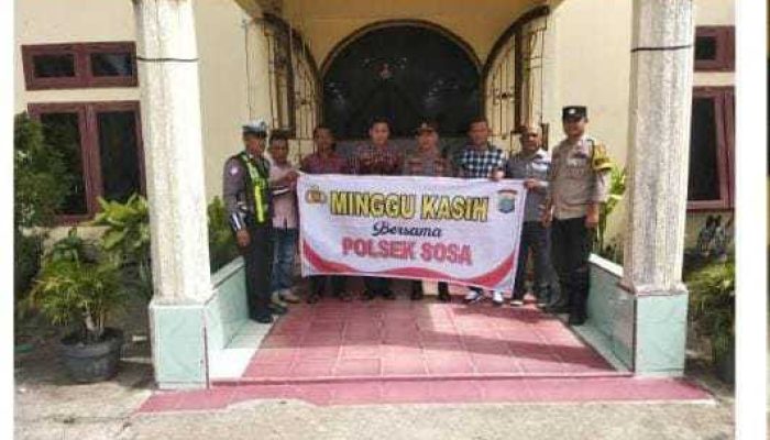 Polres Padang Lawas Lakukan Pam Ibadah dan Minggu Kasih di Gereja-gereja Wilayah Hukumnya