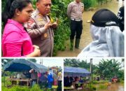 Bantu Korban Banjir,Kapolres dan Ketua Cabang Bhayangkari Polres Sergai Tinjau Lokasi Dapur Umum