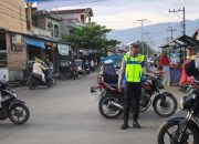 Satlantas Polres Palas Gelar Strong Point Pagi Sekaligus Himbauan Kamseltibcarlantas