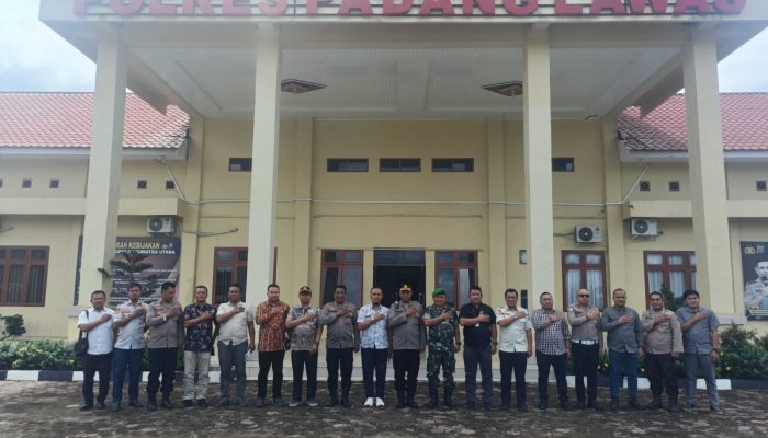 Wakapolres Padang Lawas Pimpin Rakor Lintas Sektoral “Lilin Toba 2025”
