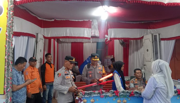 Wakapolres Padang Lawas Lakukan Pengecekan Pos Pam I Barumun Tengah Serta Kesiapan Personil 